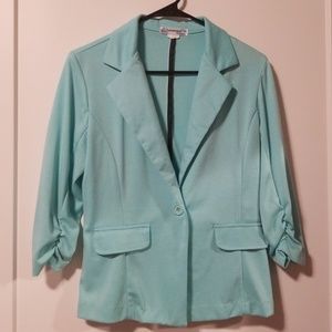Teal blazer